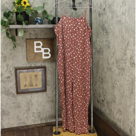 NWT Wild Fable Waistless Jumpsuit Large Cinnamon - Picture 4 of 7